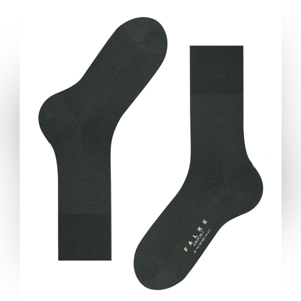 Falke Men’s Airport Socks, Black , Size 43-44